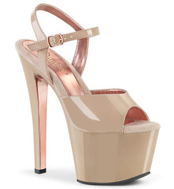 Туфли Pleaser бежевые SKY309TT/ND/ND-ROGCH