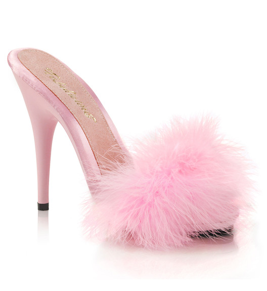 Тапочки на шпильке Pleaser розовые POISE501F/BPSA/M