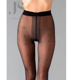 Колготки черные AMALIA LUREX 01 Giulia