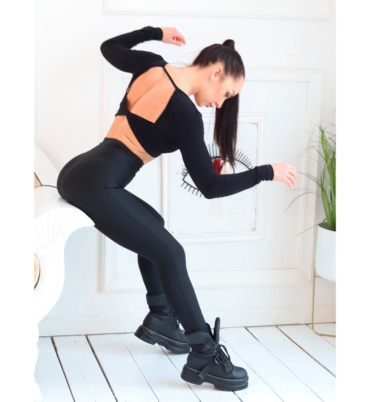 Топ черный Butterfly I-Style