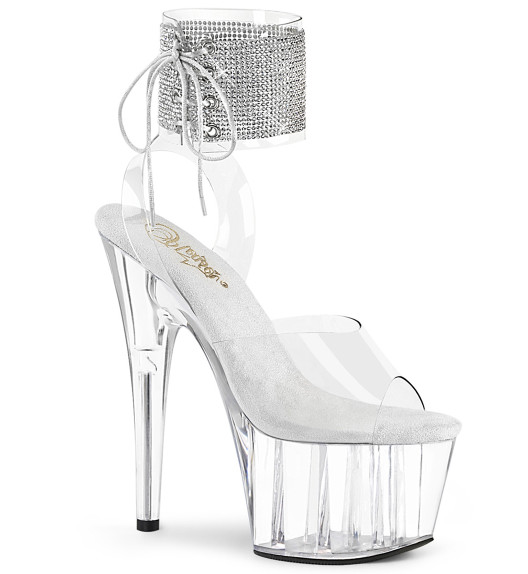 Стрипы двойки Pleaser прозрачные ADO791-2RS/C/M