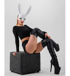 Краги-Ботфорты черные