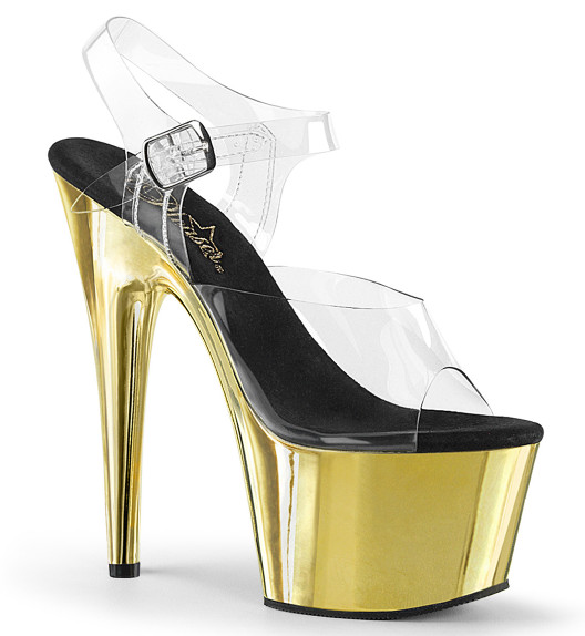 Босоножки Pleaser золотые ADO708/C/GCH