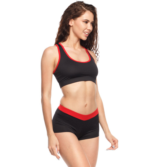 Топ черный с красным Champion