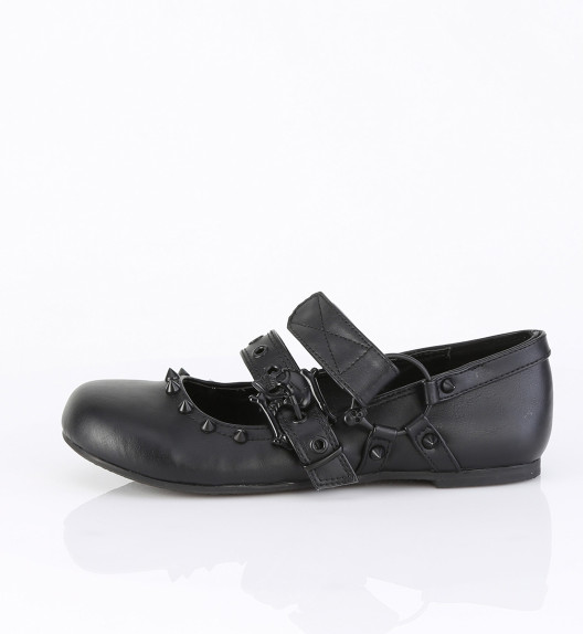 Балетки Demonia черные DAI08/BVL