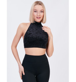 Топ черный Bombshell Velvet Star