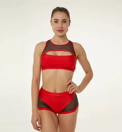 Топ красный Anela Polerina