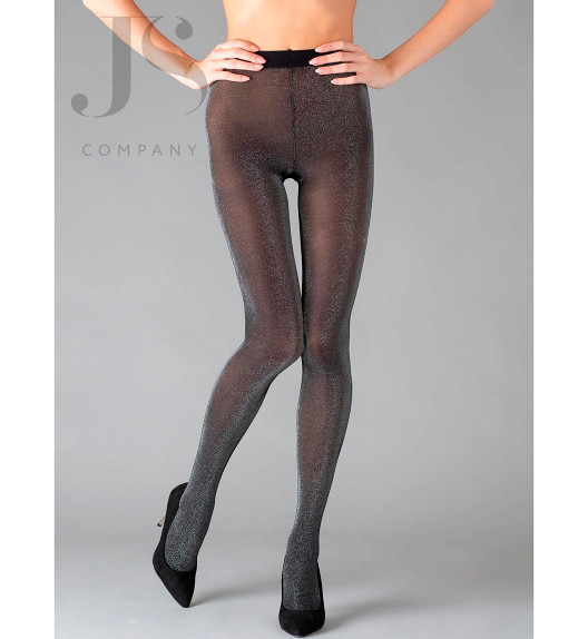 Колготки черные TULLE LUREX 50 Minimi