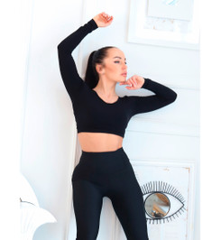 Топ черный Butterfly I-Style