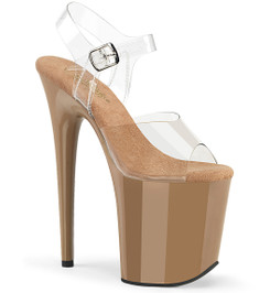 Стрипы Pleaser бежевые FLAM808/C/TF