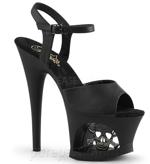 Стрипы Pleaser черные MOON709SK/BPU/M