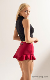 Шорты бордовые с воланами Sun Shark
