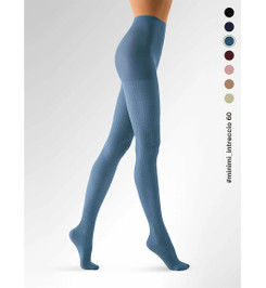 Колготки синие INTRECCIO 60 Minimi