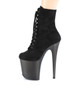 Ботильоны на платформе Pleaser черные FLAM1020FST/BFS/B
