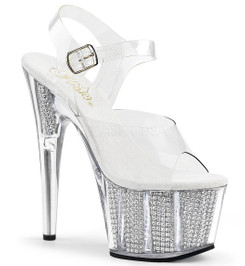 Босоножки Pleaser со стразами ADO708SRS/C/S