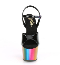 Босоножки на платформе Pleaser радужные ADO709RC/B/RBOWCH