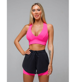 Шорты черные с розовым Gymnast I-Style