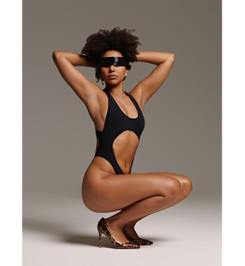 Боди черное Celestina Shark