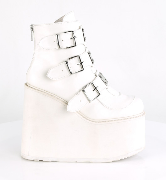 Ботинки Demonia белые SWI105/WVL