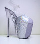 Защита на стрипы серебряная Holographic Lace