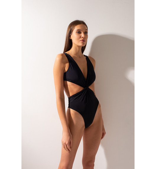 Боди черное Twist Shark