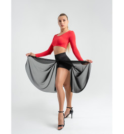 Шорты юбка черные DollyMax Shadow I-Style