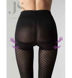 Колготки черные MODELINE 02 Gatta