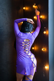 Платье сиреневая сетка Specia StripBoutique