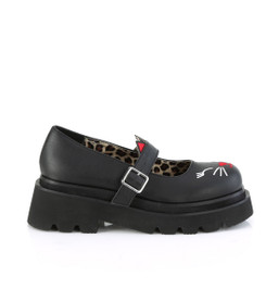 Туфли на платформе черные Demonia REGD56/BVL