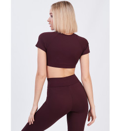 Кроп-топ бордо Atomic