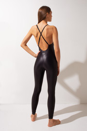 Комбинезон чёрный металлик Milana Shark