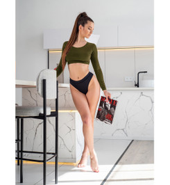 Топ зеленый Butterfly I-Style