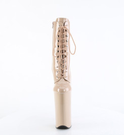 Ботильоны Pleaser бежевые лаковые BEY1020/ND/M