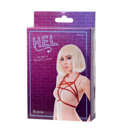 Портупея красная из стреп-лент Essie H.E.L.