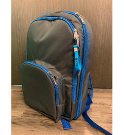 Рюкзак серый с голубыми молниями PoleDance