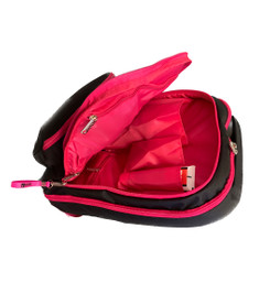 Рюкзак черный с розовыми молниями PoleDance