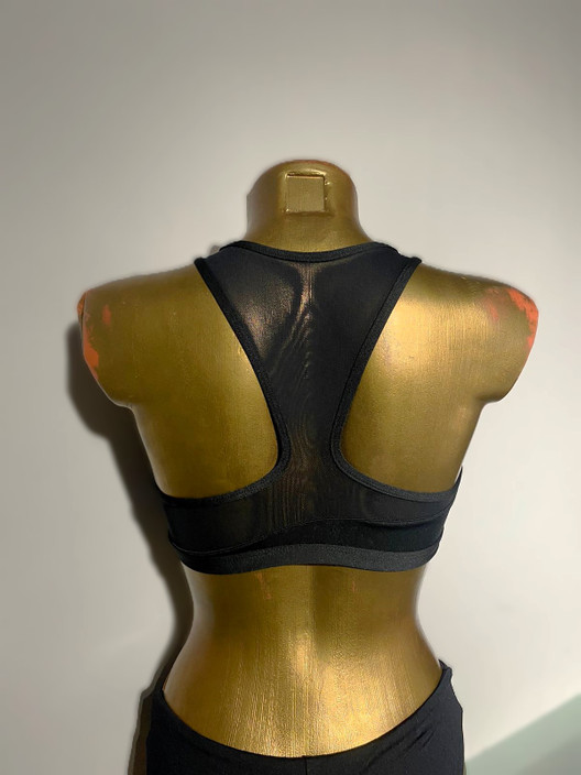 Топ черный с фиолетовым GeoMesh Pole Fit