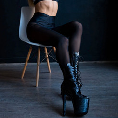 Лосины черная сетка Classic string StripBoutique