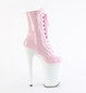 Ботильоны на платформе Pleaser розовые INF1020/BP/W