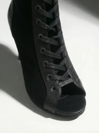 Туфли Хилсы Estrella Pro Черная замша ESP907BLSU