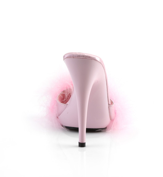Тапочки на шпильке Pleaser розовые POISE501F/BPSA/M