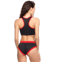 Шорты черные с красным Basic