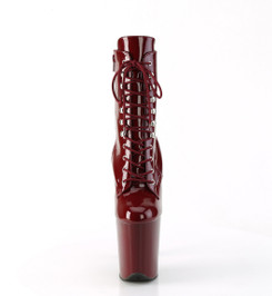 Ботильоны на платформе Pleaser бордовые FLAM1020/BY/M