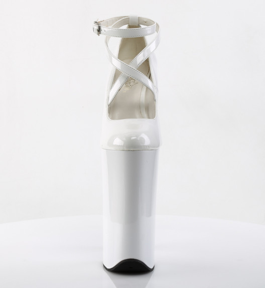 Туфли Pleaser белые BEY087/W/M