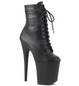 Ботильоны на платформе Pleaser черные FLAM1020PK/BPU/M