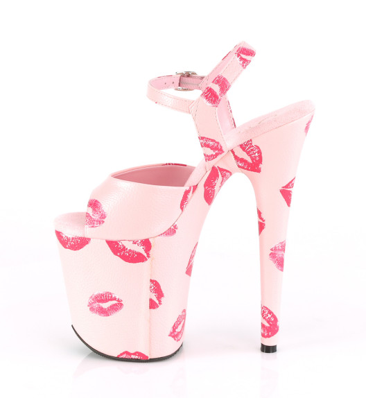 Стрипы Pleaser розовые FLAM809KISSES/BPPU/M