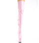 Ботфорты на платформе Pleaser розовые ADO3000HWR/BPHG/M