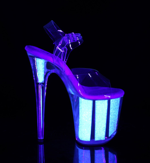 Стрипы Pleaser белые FLAM808UVG/C/NOPG