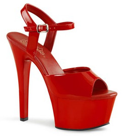 Босоножки Pleaser красные ASP609/R/M