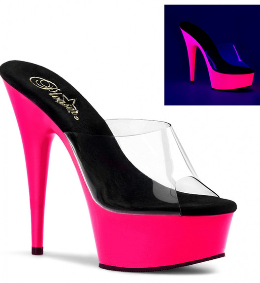 Сабо Pleaser розовые DEL601UV/C/NP